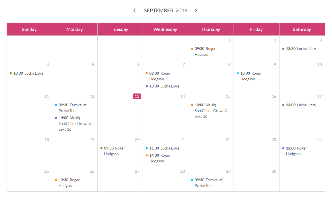 Tiva Timetable